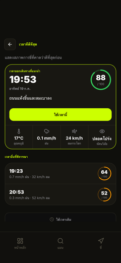 ดูเวลาออกเดินทางที่แนะนำ