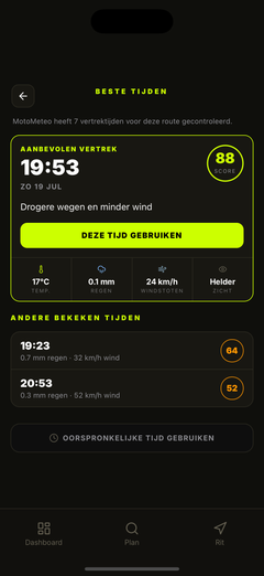 Vergelijk de beste vertrektijden