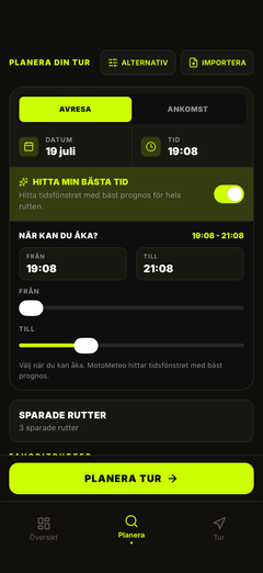 Välj när du kan åka
