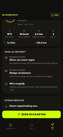 Waarschuwingen — wind, zon, gladheid