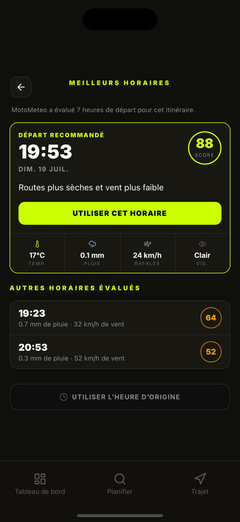 Comparez les meilleurs horaires de départ