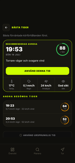 Se rekommenderade avresetider